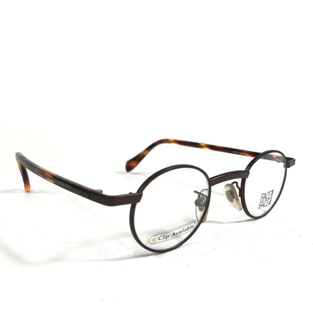 Face a Face TONIC Eyeglasses Frames Brown Tortoise Round Full Rim 50-22-125